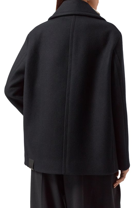 Шерстяное полупальто Jil Sander J40AM0106-J40004 Чёрный  J40AM0106-J40004 Фото 4