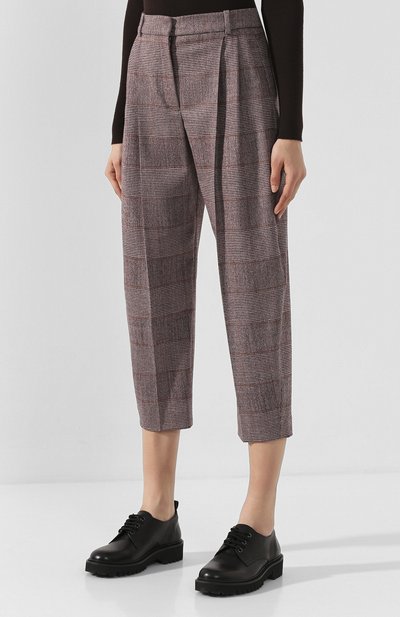 Шерстяные брюки STELLA MCCARTNEY бордового цвета по цене 53000 руб., арт. 591964/SNB50, фото 3 Шерстяные брюки STELLA MCCARTNEY, арт. 591964/SNB50, фото 3