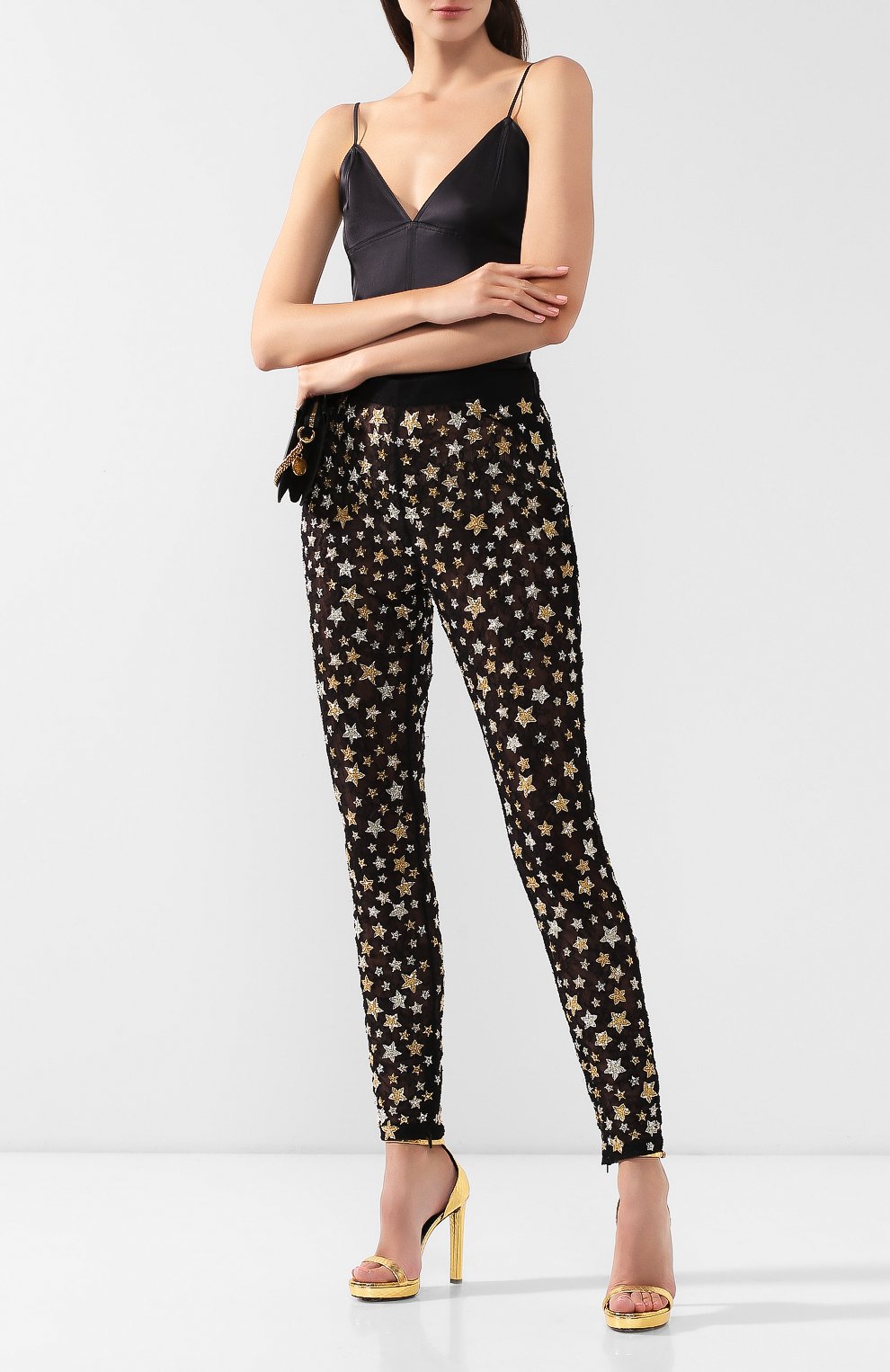 Легинсы SAINT LAURENT, арт. 568980/Y477R, фото 2