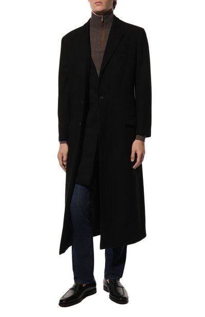 Кожаные пенни-лоферы SANTONI черного цвета по цене 89950 руб., арт. MCNG18007PI2AUSHN01, фото 2 Кожаные пенни-лоферы SANTONI, арт. MCNG18007PI2AUSHN01, фото 2