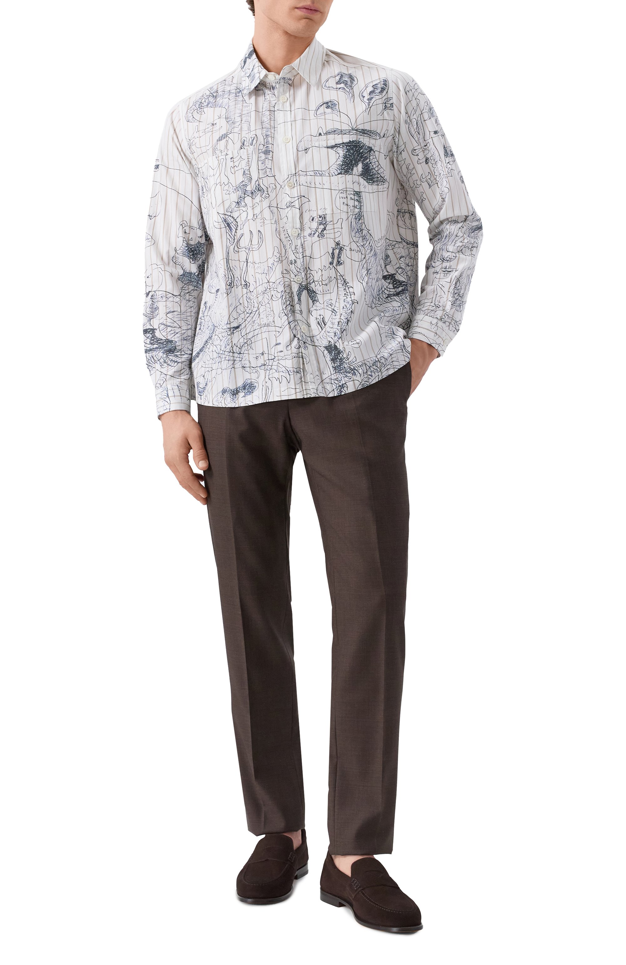 Замшевые пенни-лоферы DOUCAL'S, арт. DU3397MARIUY009T, фото 2