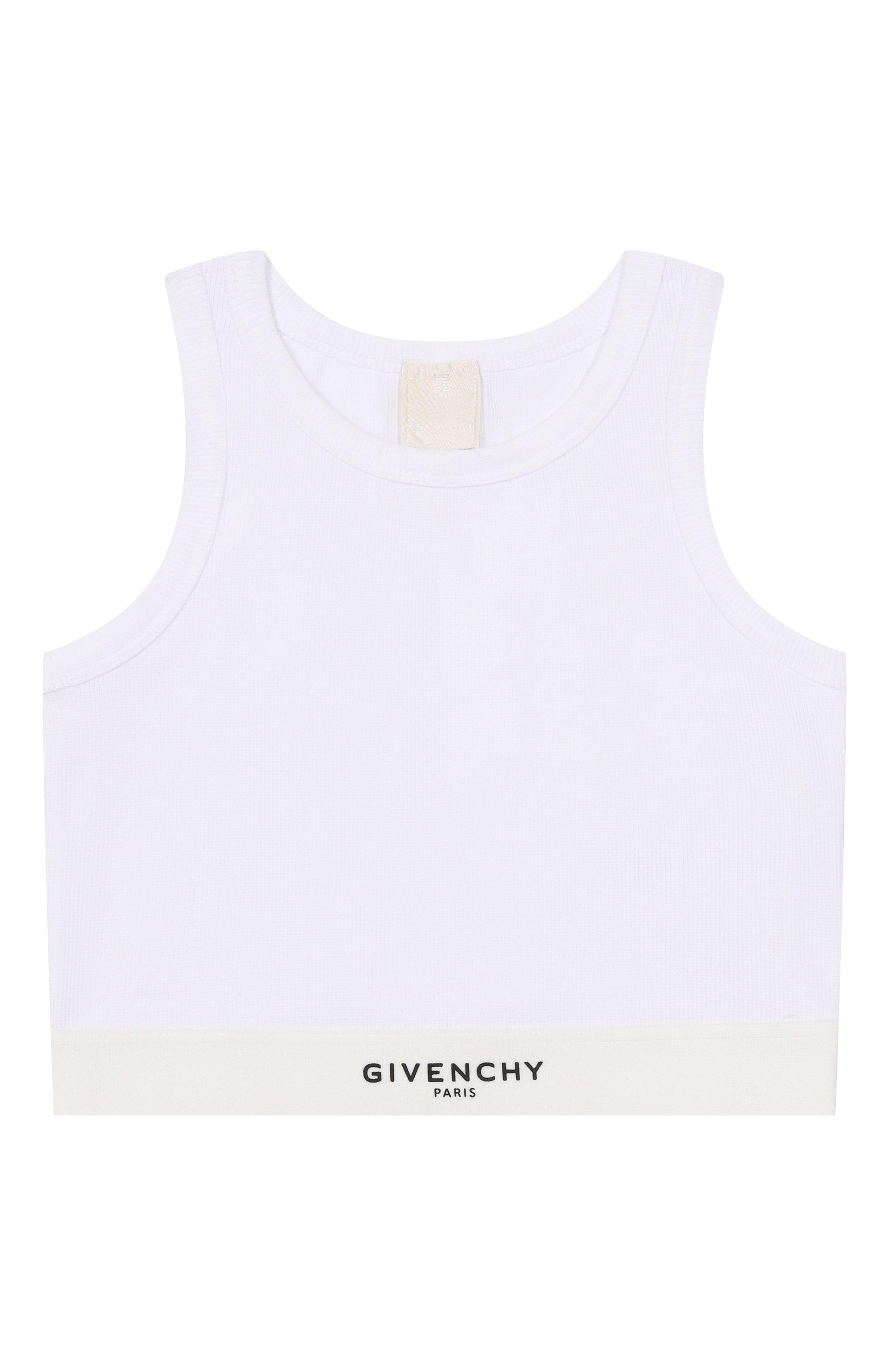 Хлопковый топ GIVENCHY белого цвета по цене 24700 руб., арт. H31223, фото 1 Хлопковый топ GIVENCHY, арт. H31223, фото 1
