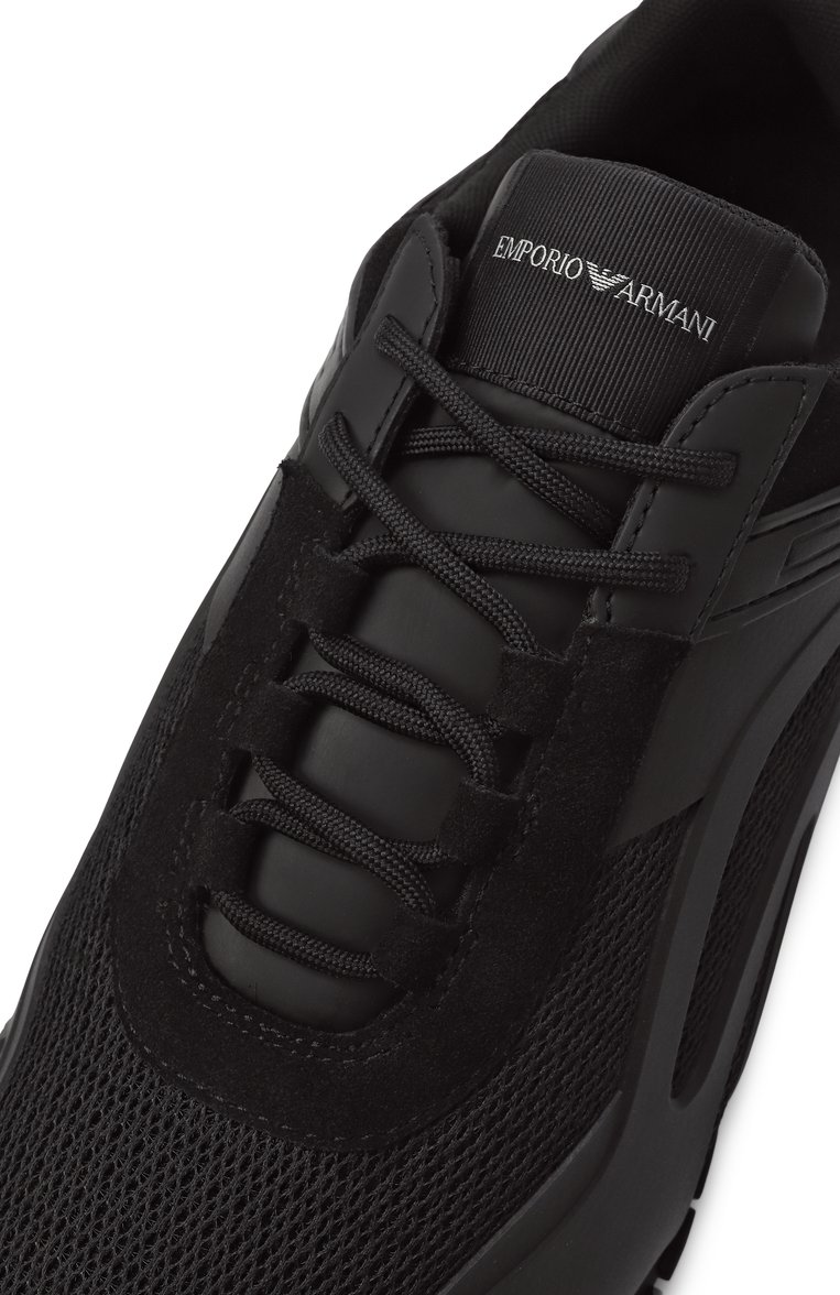 Текстильные кроссовки EMPORIO ARMANI, арт. X4X699/XR359, фото 1