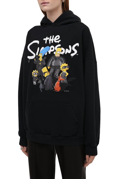 Хлопковое худи balenciaga x the simpsons BALENCIAGA, арт. 675003/TLVG8, фото 3