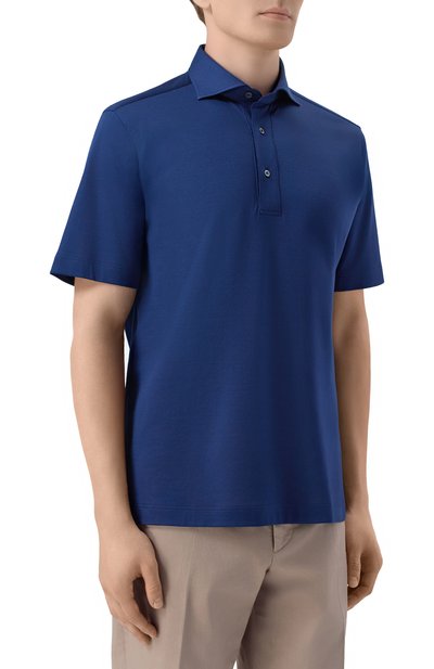 Хлопковое поло MVST темно-синего цвета по цене 57900 руб., арт. M26.CSM.H402/1626, фото 3 Хлопковое поло MVST, арт. M26.CSM.H402/1626, фото 3