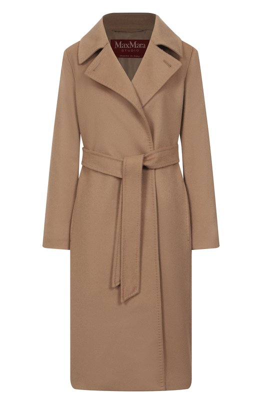 Кашемировое пальто Max Mara Studio C0LLAGE Бежевый C0LLAGE