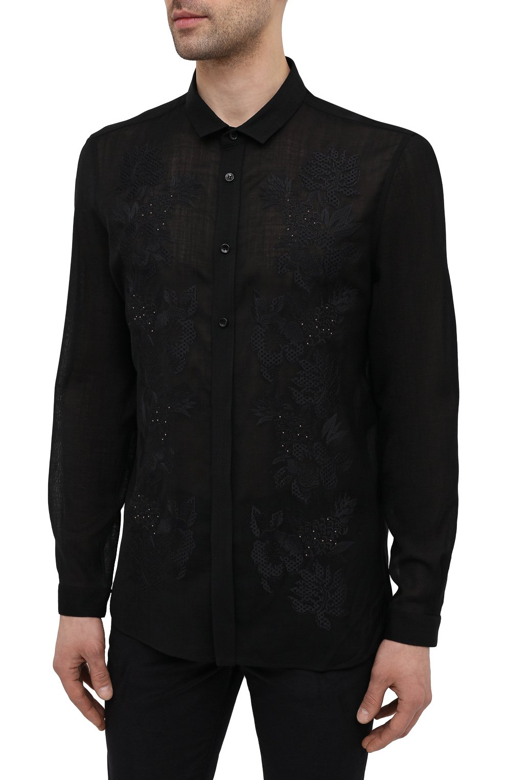 Шелковая рубашка SAINT LAURENT, арт. 644382/Y1C05, фото 3