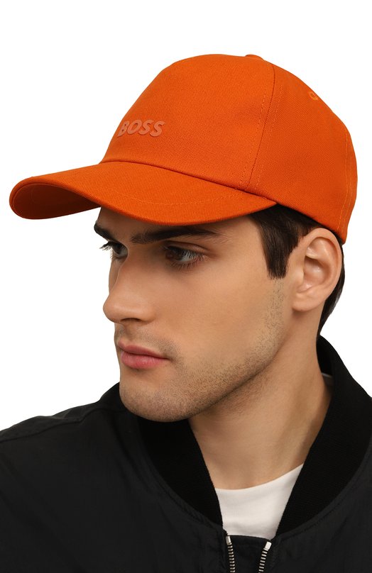 

Хлопковая бейсболка BOSS Orange, Синий