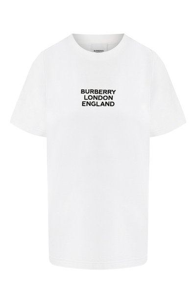 Женская хлопковая футболка BURBERRY, арт. 8021176