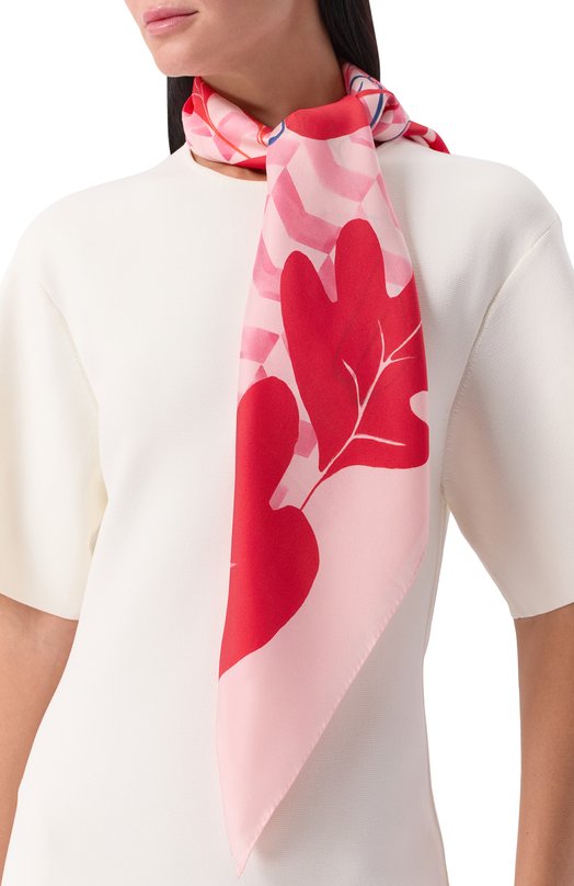 Шелковый платок Petitjean Paris 4С23 Розовый  4С23 Фото 2