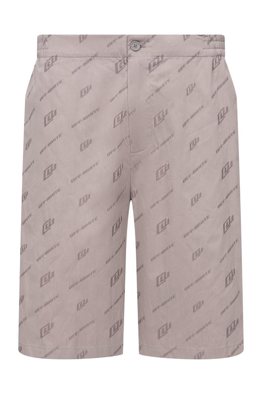 Хлопковые шорты Off-White 0MCB092S26FAB002 Бежевый 0MCB092S26FAB002