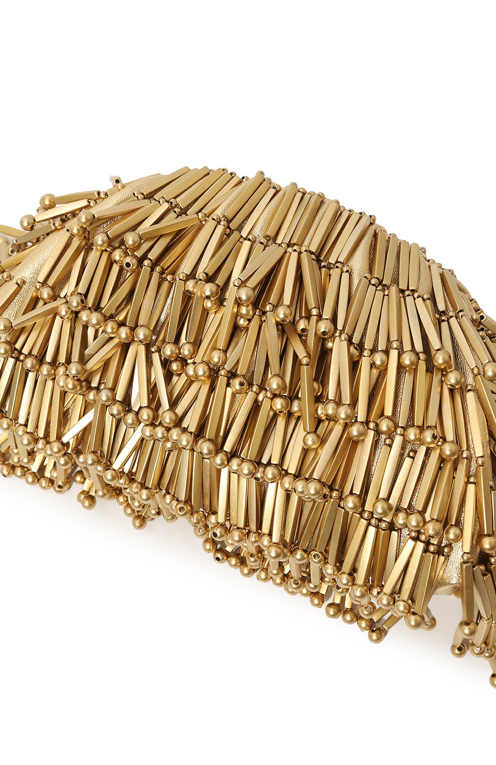 Клатч jaala CULT GAIA золотого цвета по цене 69250 руб., арт. CB2977/BRUSHED BRASS, фото 4 Клатч jaala CULT GAIA, арт. CB2977/BRUSHED BRASS, фото 4