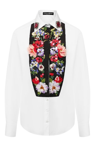 Женская хлопковая рубашка DOLCE & GABBANA, арт. F5K69Z/GD66V