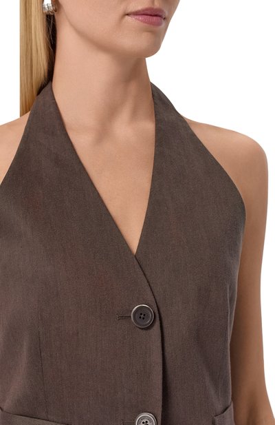 Жилет изо льна и вискозы HELMUT LANG, арт. P05HW102, фото 5