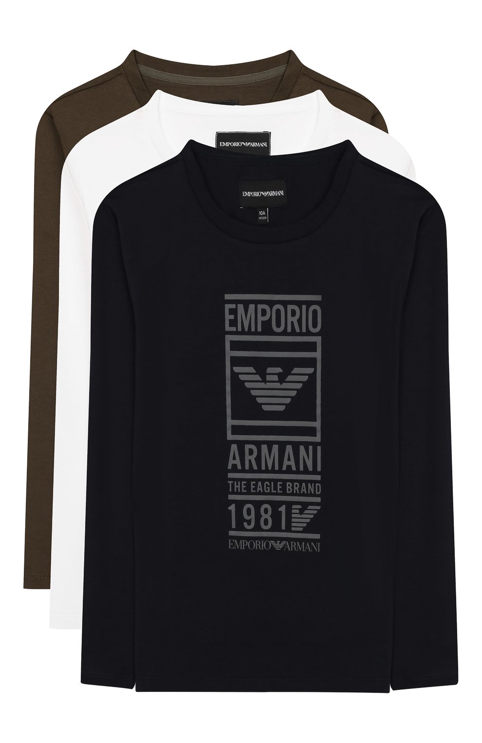 Комплект из трех лонгсливов EMPORIO ARMANI, арт. 6G4DJ1/4J09Z, фото 1