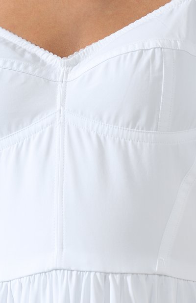 Хлопковое платье-макси с оборками DOLCE & GABBANA, арт. F6A70T/FU5GK, фото 5