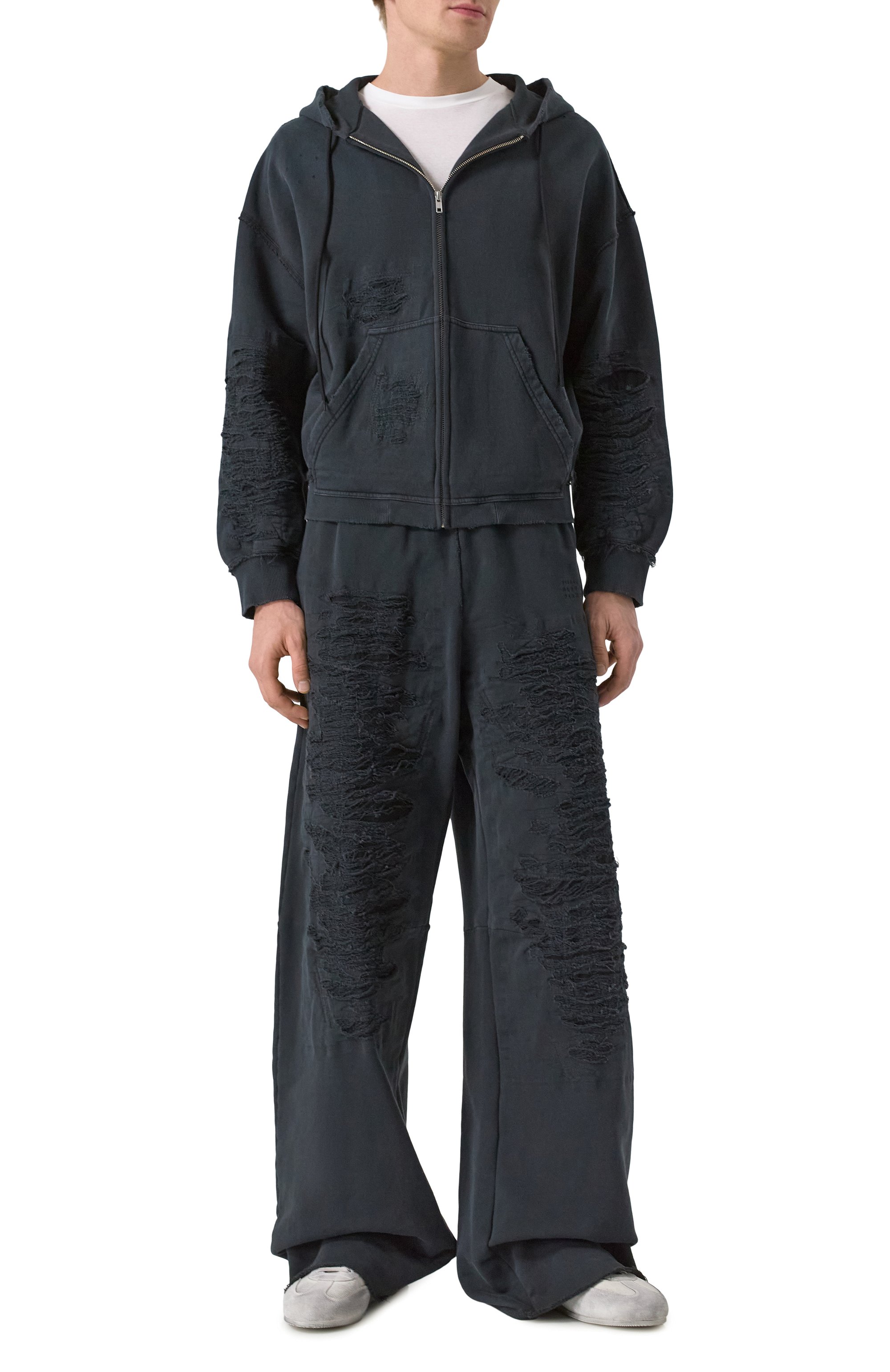 Комбинированные кеды siru ANN DEMEULEMEESTER серого цвета по цене 61550 руб., арт. B0012585/FA629, фото 2 Комбинированные кеды siru ANN DEMEULEMEESTER, арт. B0012585/FA629, фото 2