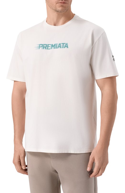 Хлопковая футболка Premiata PA1057 Белый  PA1057 Фото 3