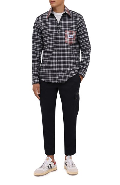 Хлопковая рубашка DOLCE & GABBANA, арт. G5IY3Z/FQ5FG, фото 2