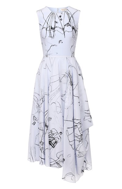 Шелковое платье ALEXANDER MCQUEEN, арт. 621675/QDAAP, фото 1
