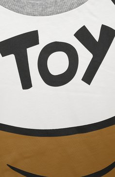 Детская хлопковая футболка MOSCHINO светло-серого цвета, арт. HXM03R/LAA33/10-14 | Фото 3 (Материал внешний: Хлопок; Драгоценные камни: Проставлено; Рукава: Короткие; Материал сплава: Проставлено; Мальчики Кросс-КТ: Футболка-одежда; Ростовка одежда: 10 - 11 лет | 140 - 146см, 12 лет | 152 см, 16 лет | 164 см)