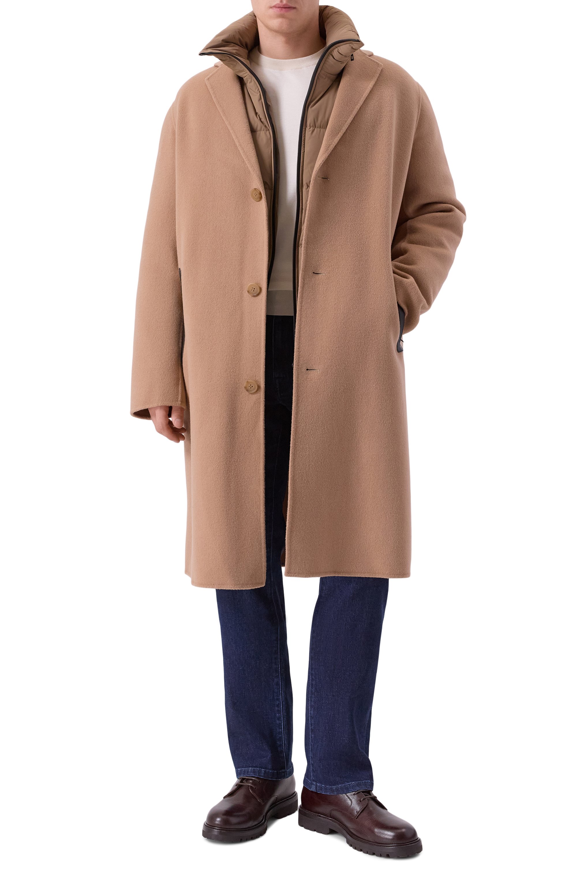 Шерстяное пальто с пуховой подстежкой RUDSAK, арт. 6124503/DRAL, фото 2