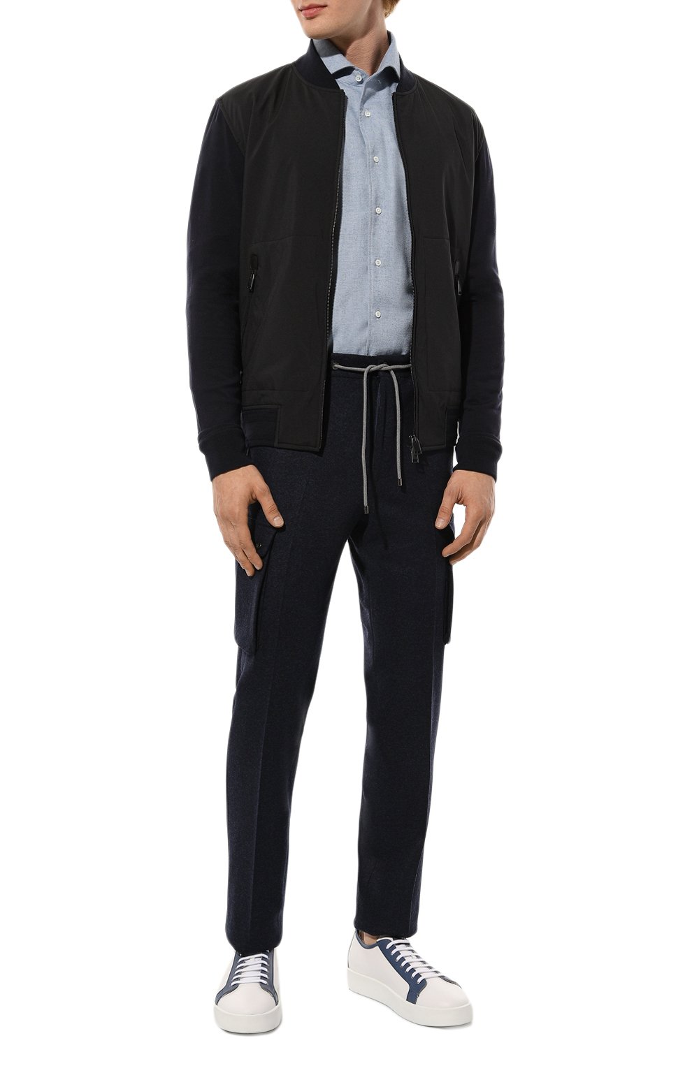 Шерстяные брюки-карго CORNELIANI, арт. 924L14-3818801, фото 2