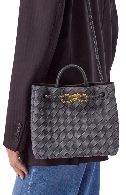 Сумка Andiamo small Bottega Veneta 766014/V1QE6 Серый  766014/V1QE6 Фото 2