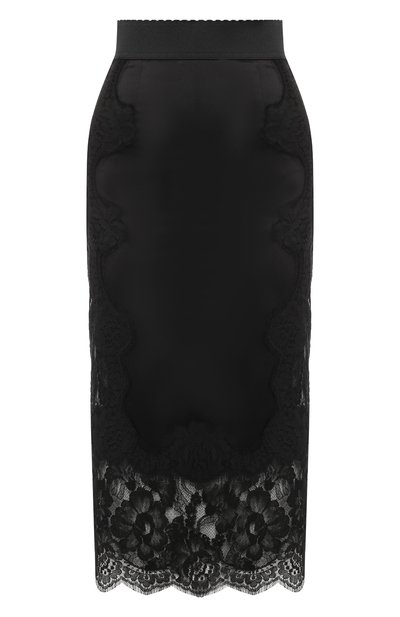Женская юбка-карандаш с кружевной отделкой DOLCE & GABBANA, арт. F4BHCT/FURAG
