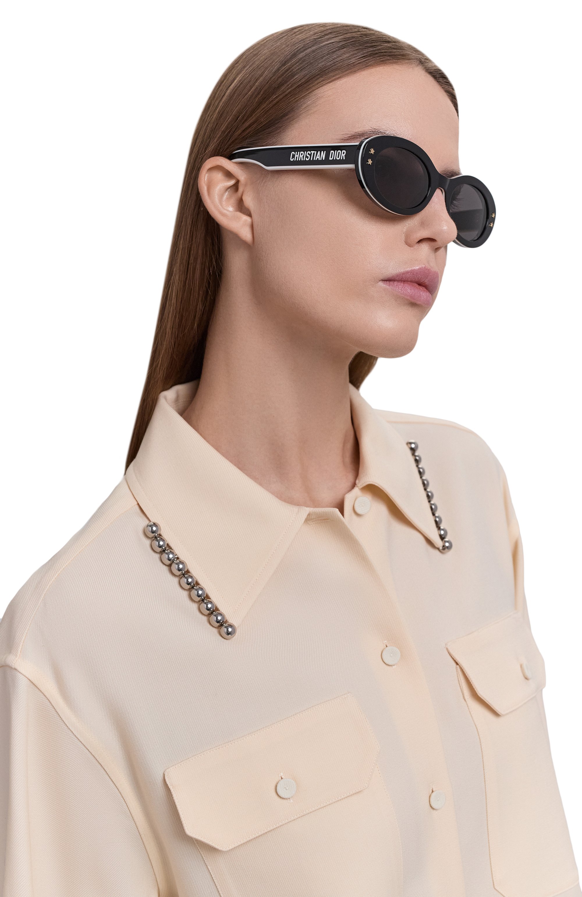 Солнцезащитные очки DIOR черного цвета по цене 75300 руб., арт. DI0RPACIFIC B4I 10A0, фото 2 Солнцезащитные очки DIOR, арт. DI0RPACIFIC B4I 10A0, фото 2