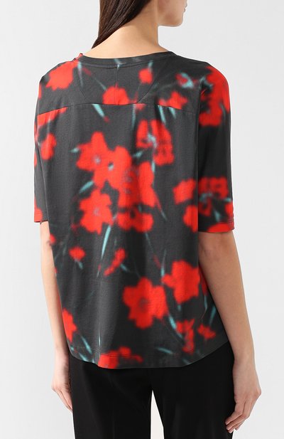 Хлопковый топ DRIES VAN NOTEN красного цвета по цене 26200 руб., арт. 191-31193-7624, фото 4 Хлопковый топ DRIES VAN NOTEN, арт. 191-31193-7624, фото 4