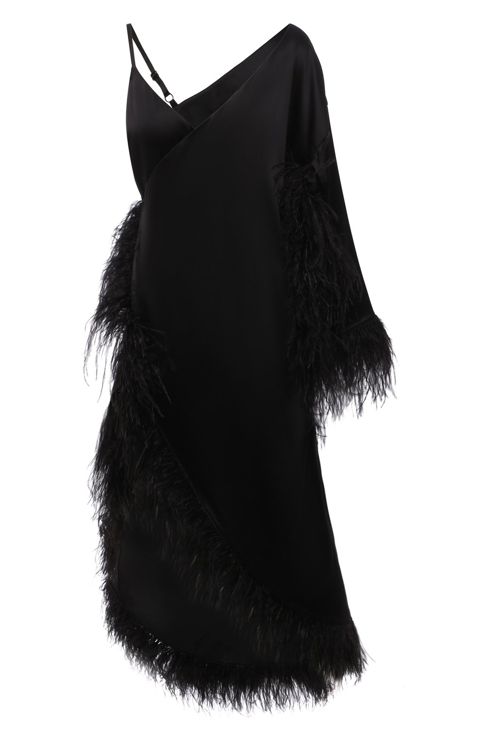 Шелковое платье с отделкой перьями RUBAN, арт. RТS21-11.1.52.2, фото 1