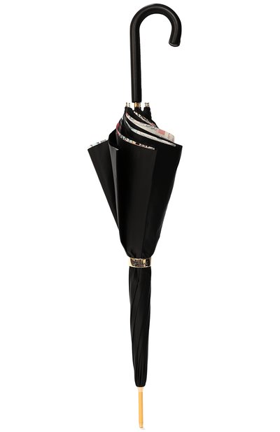 Зонт-трость PASOTTI OMBRELLI черного цвета по цене 30900 руб., арт. 189/RAS0 5K890/1/PELLE, фото 4 Зонт-трость PASOTTI OMBRELLI, арт. 189/RAS0 5K890/1/PELLE, фото 4