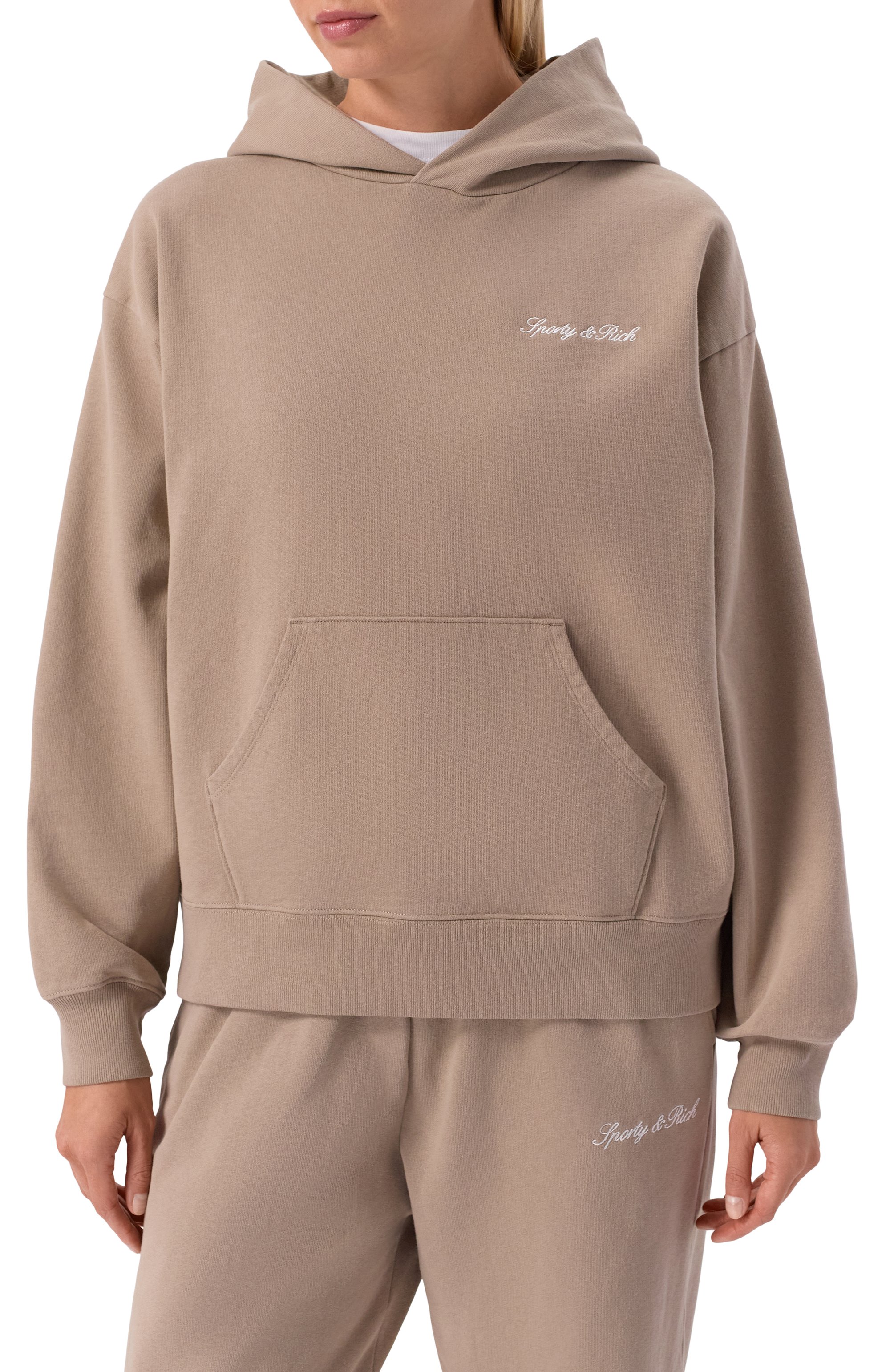 Хлопковое худи SPORTY AND RICH, арт. ST09168326BR08, фото 3