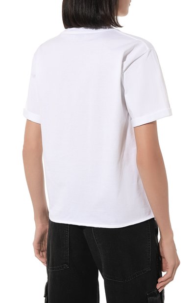 Хлопковая футболка SAINT LAURENT, арт. 460876, фото 4