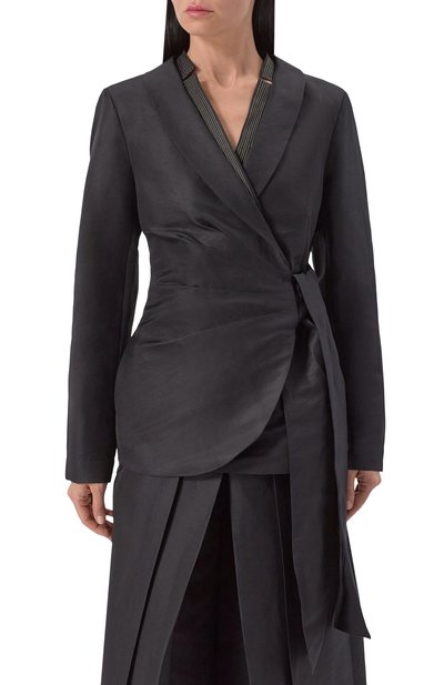 Жакет из вискозы и льна FREEAGE, арт. WS25.JK109.2070.900, фото 3