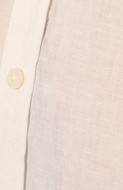 Льняная рубашка CANALI белого цвета по цене 26600 руб., арт. L7B1/GM02128, фото 5 Льняная рубашка CANALI, арт. L7B1/GM02128, фото 5