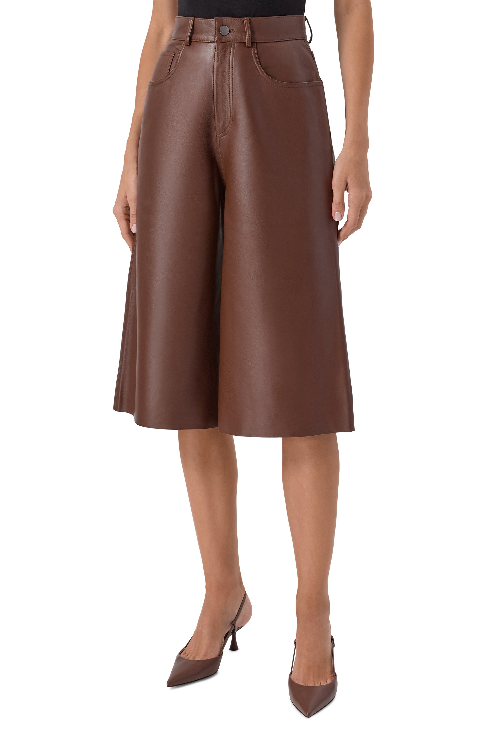 Кожаные шорты belle HAIKURE, арт. HEW03339PL002TP, фото 3