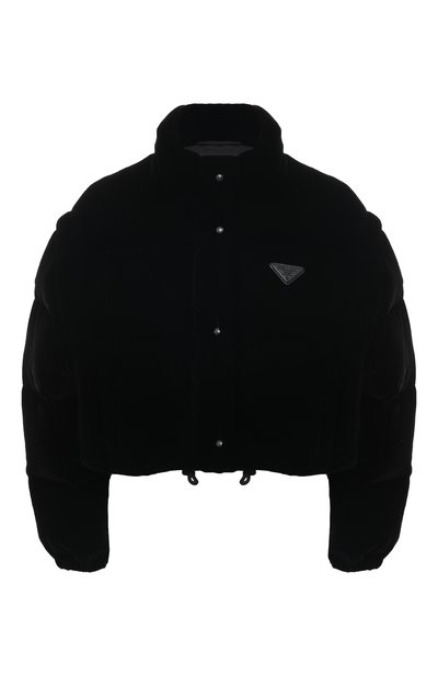Женский бархатный пуховик PRADA, арт. 291805-1XJX-F0002-202