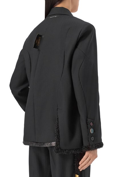 Шерстяной жакет с отделкой пайетками UNDERCOVER, арт. UC2E1103, фото 4