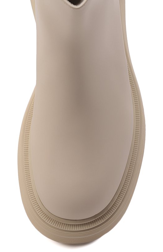 Кожаные полусапоги Gia Couture Кремовый, фото 6