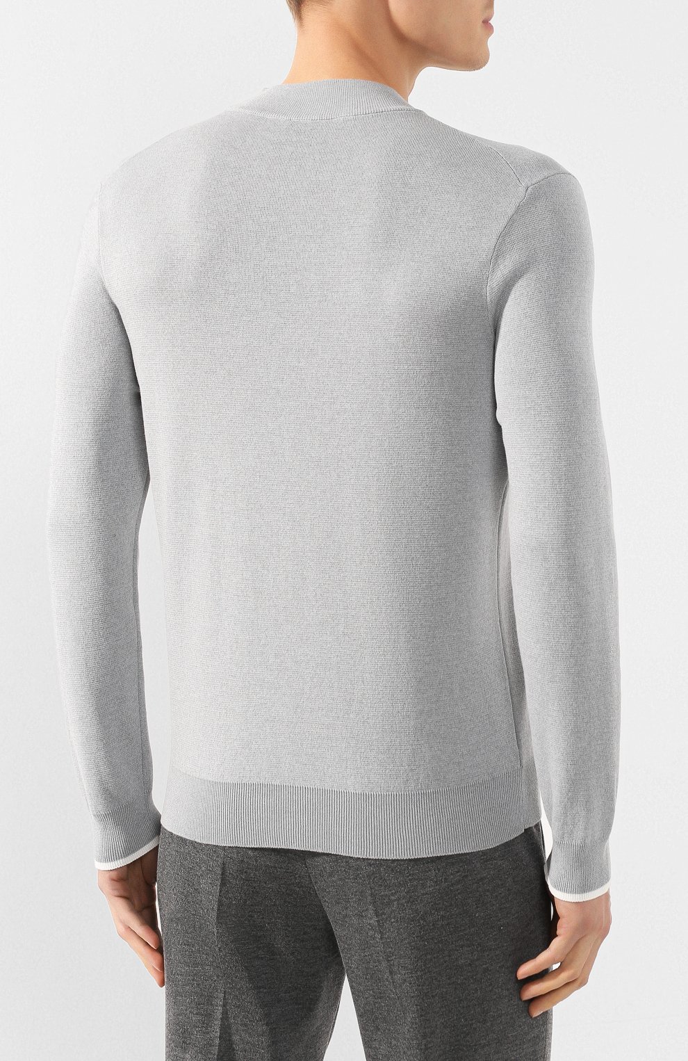 Хлопковый джемпер BOSS, арт. 50423843, фото 4