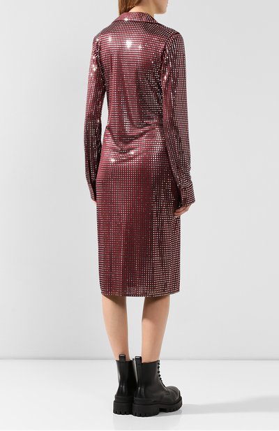 Платье BOTTEGA VENETA бордового цвета по цене 257500 руб., арт. 590111/VKFI0, фото 4 Платье BOTTEGA VENETA, арт. 590111/VKFI0, фото 4