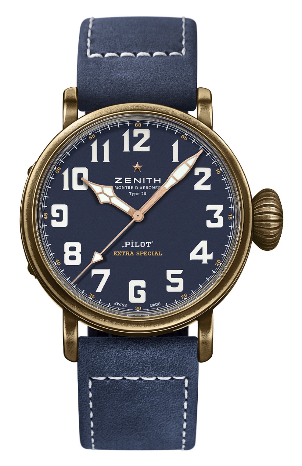 Часы pilot type 20 extra special bronze blue ZENITH, арт. 29.2430.679/57.C808, фото 1
