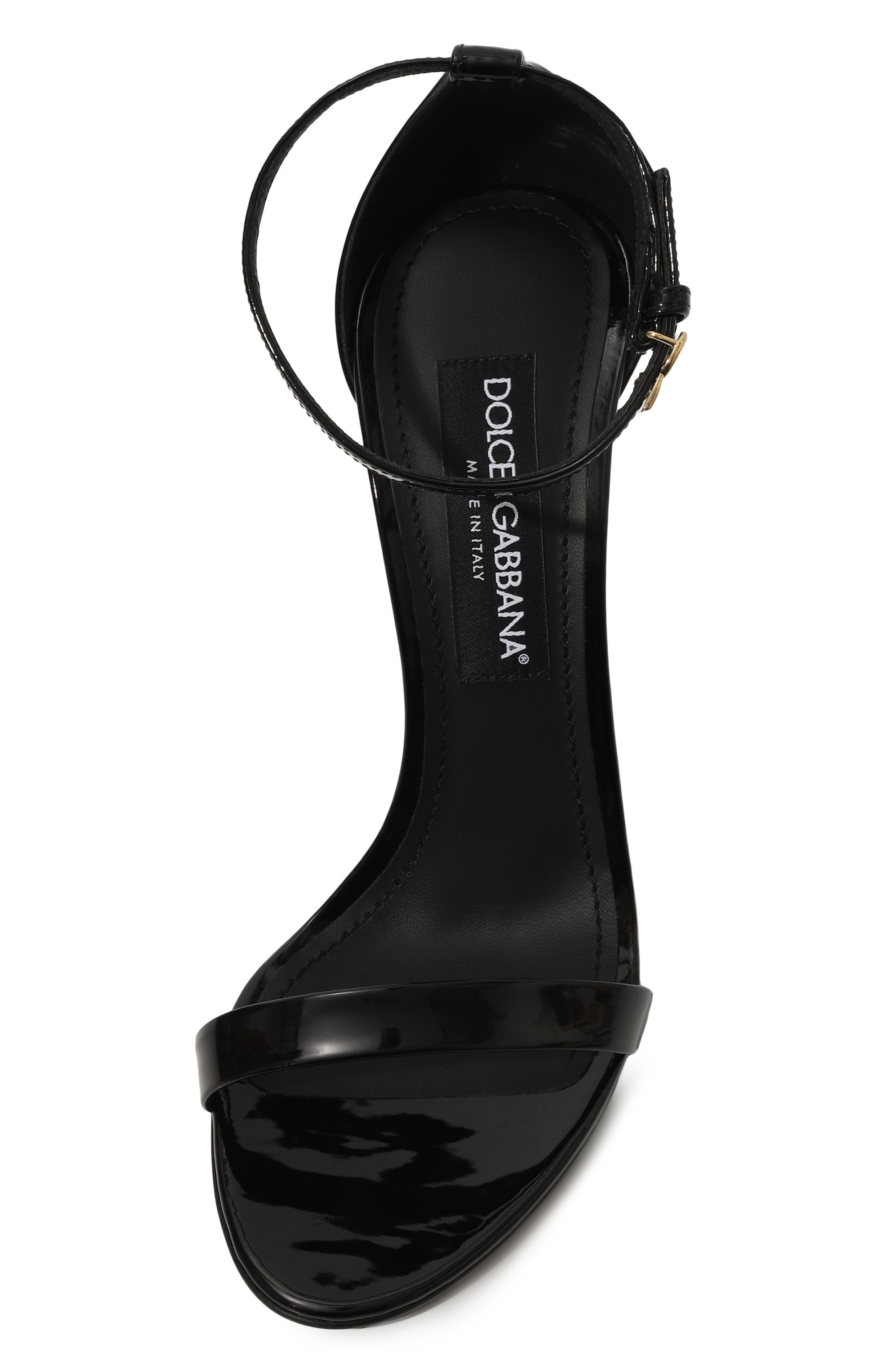 Кожаные босоножки keira DOLCE & GABBANA черного цвета по цене 74000 руб., арт. CR1698/A1471, фото 6 Кожаные босоножки keira DOLCE & GABBANA, арт. CR1698/A1471, фото 6