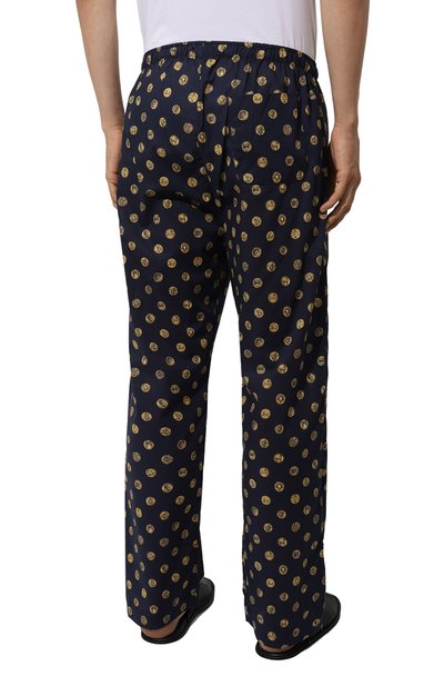 Хлопковые домашние брюки DEREK ROSE темно-синего цвета по цене 18600 руб., арт. 3564-LEDB071, фото 4 Хлопковые домашние брюки DEREK ROSE, арт. 3564-LEDB071, фото 4