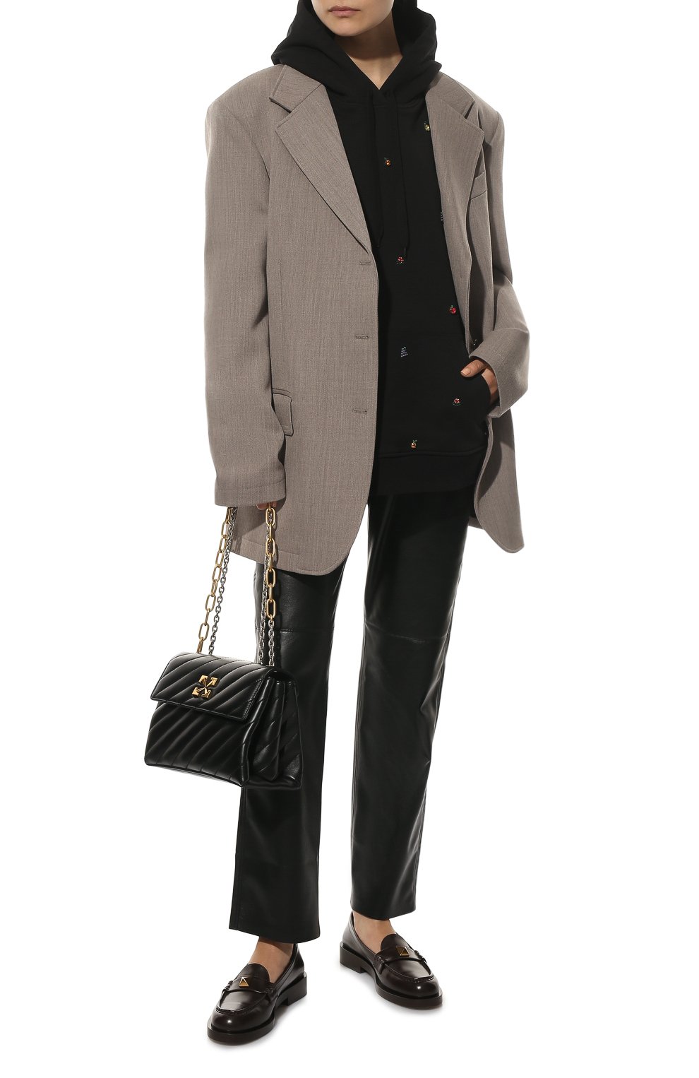 Хлопковое худи VALENTINO, арт. XB3MF16G720, фото 2