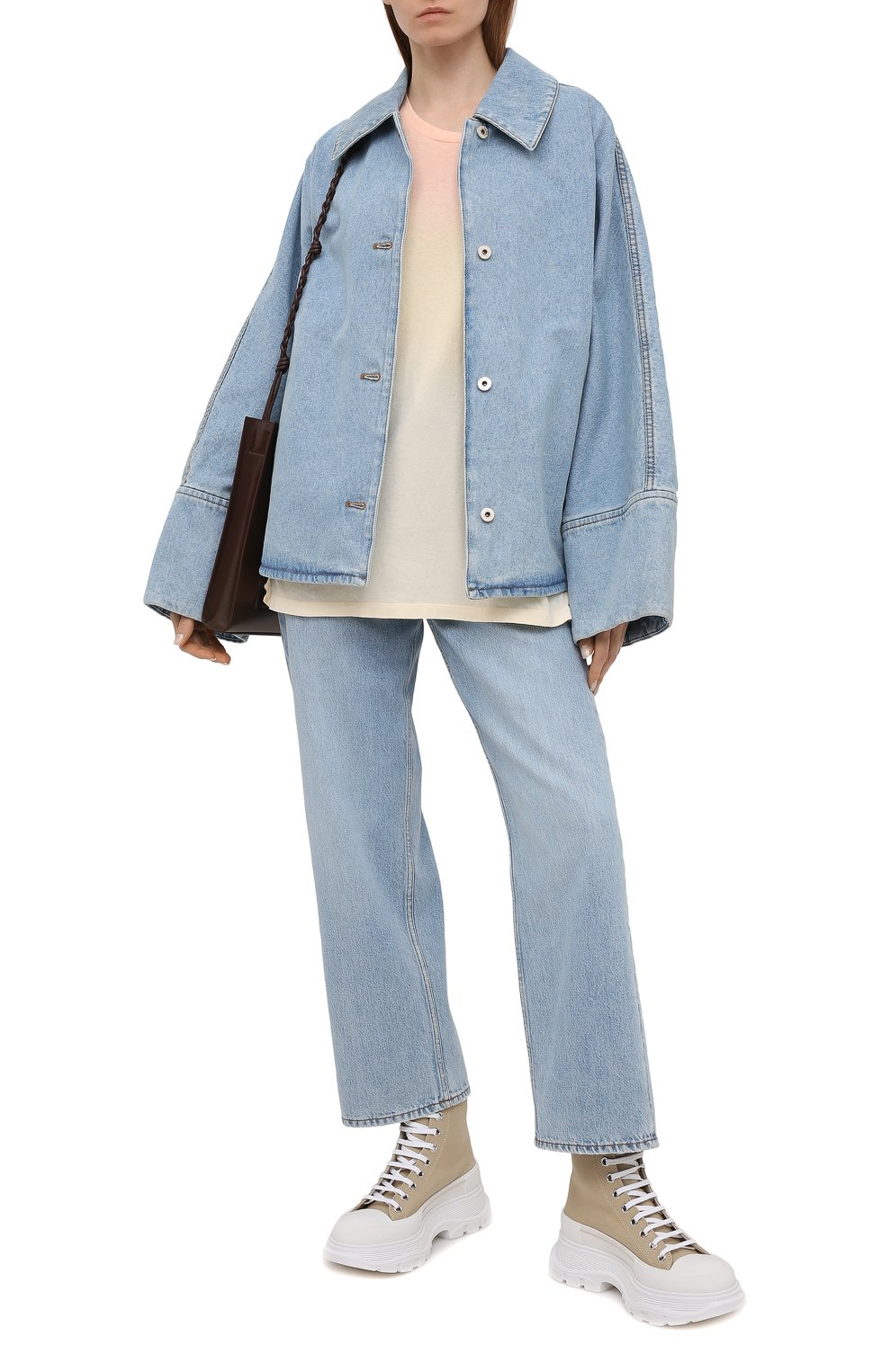 Хлопковая футболка SAINT LAURENT, арт. 649046/Y36AI, фото 2