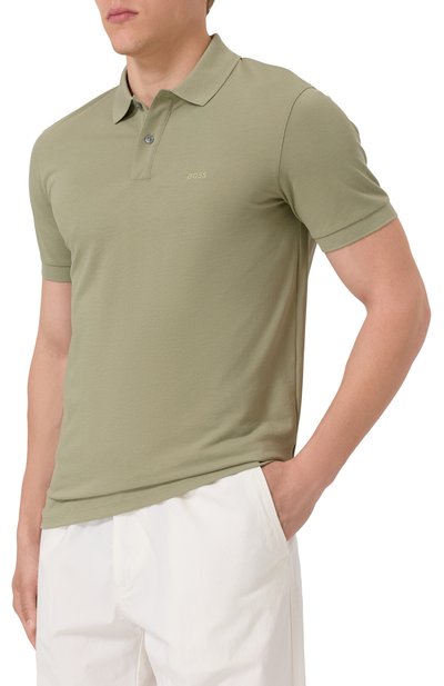 Хлопковое поло BOSS, арт. 50468362, фото 3