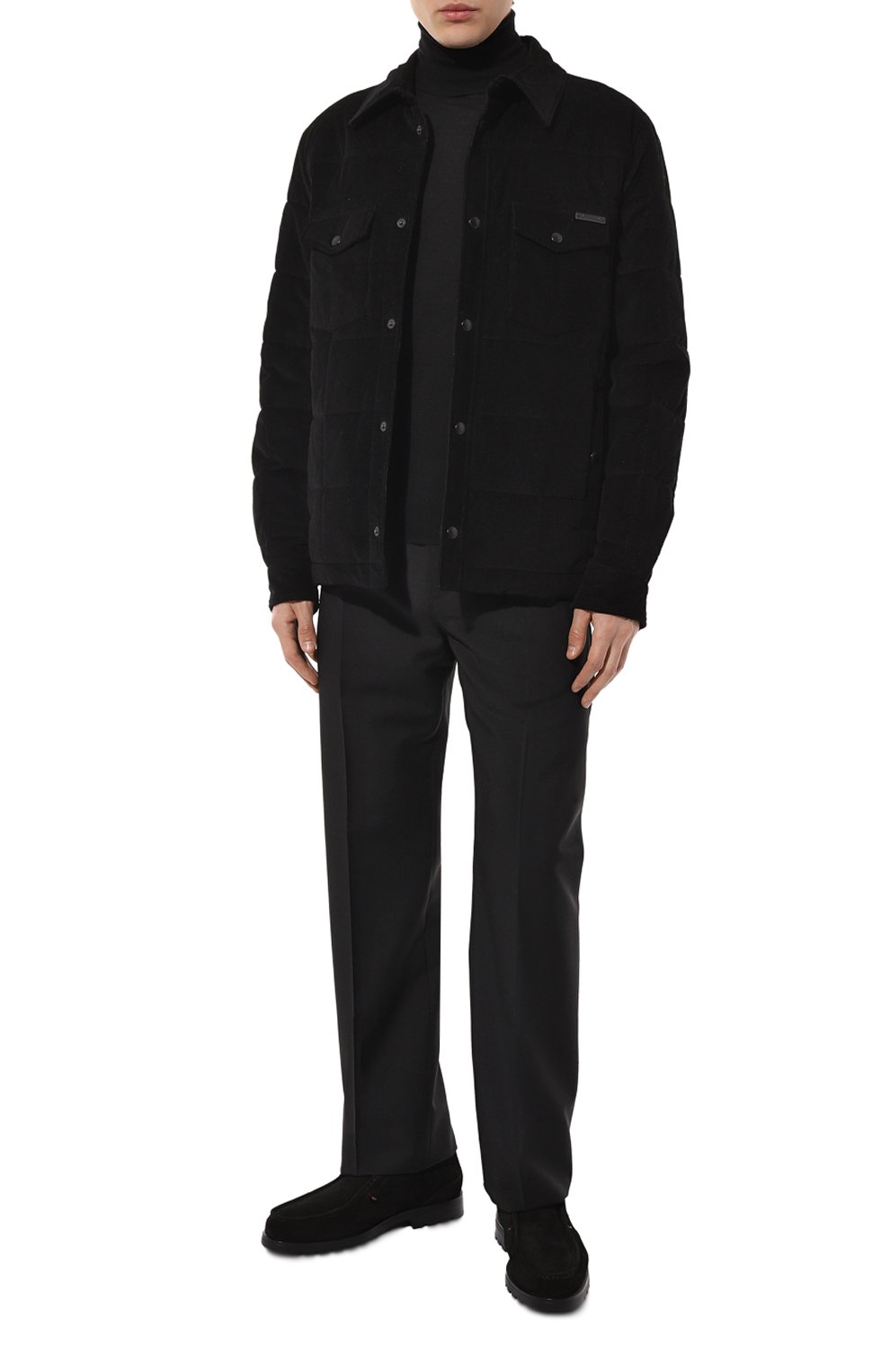 Замшевые ботинки detroit SANTONI черного цвета по цене 73750 руб., арт. MGDG18891NE0AGEX, фото 2 Замшевые ботинки detroit SANTONI, арт. MGDG18891NE0AGEX, фото 2